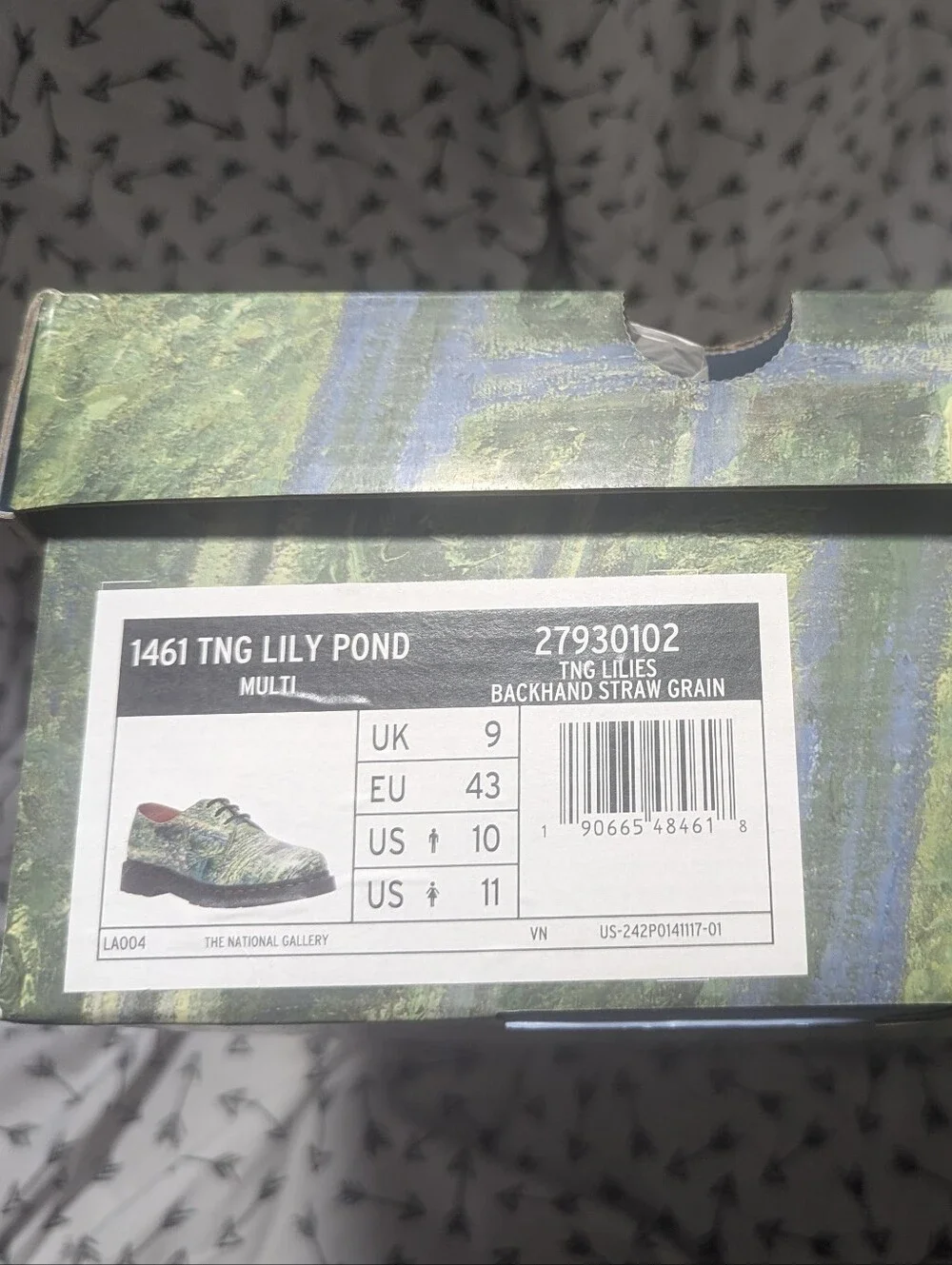 Dr. Martens 1462 The National Gallery Monet Water Lily Pond Oxford Shoe - Picture 10 of 10